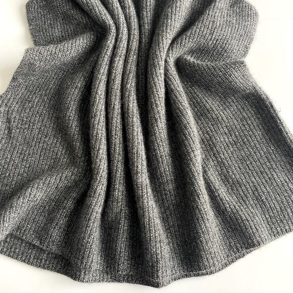 Anthropologie Enza Gray Relaxed Ribbed Cashmere Vest Size 3X - Picture 13 of 16